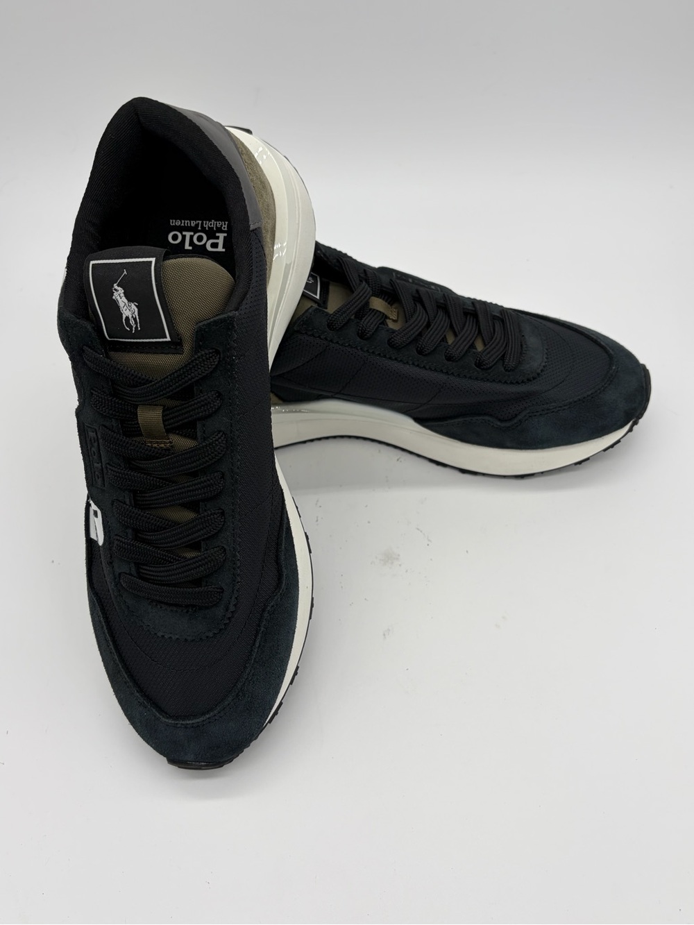 Polo by Ralph Lauren Black and White Men's Sneakers Men’s 8.5 Women’s 10 NWOB